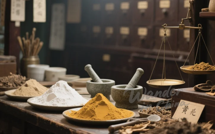 Image of various Chinese herbs