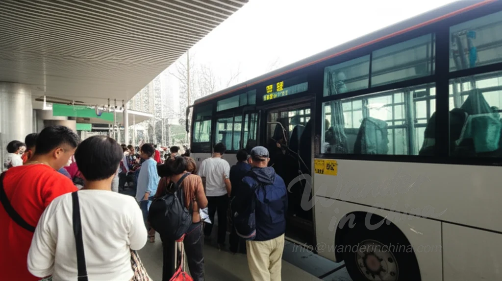 Bus to Zhouzhuang from Shanghai.