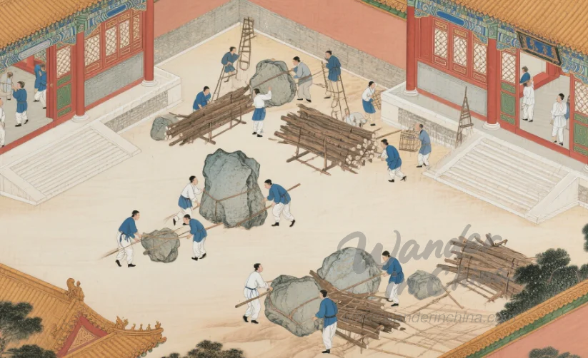 明王朝の紫禁城建設。