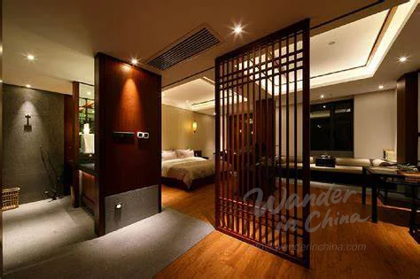 Interior of a cultural theme hotel in China