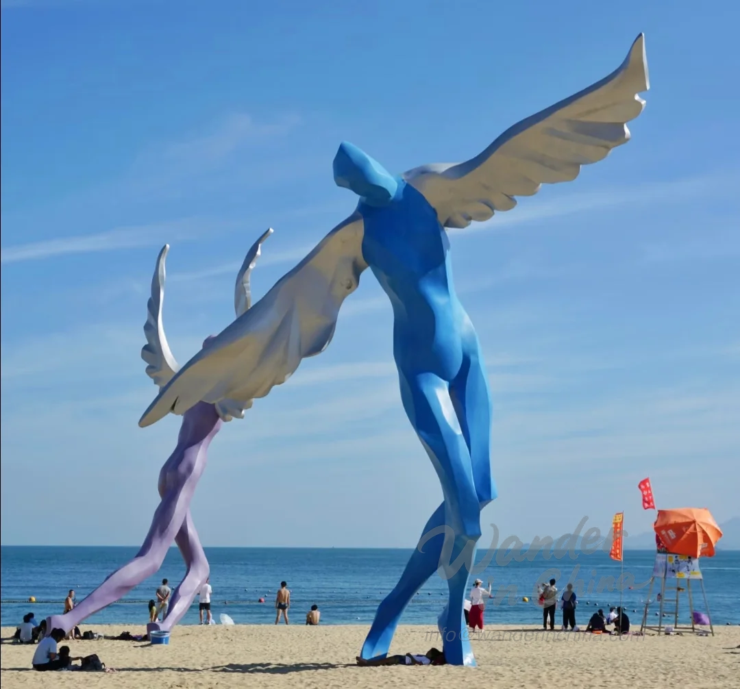 Plage de Dameisha à Shenzhen par une journée ensoleillée.