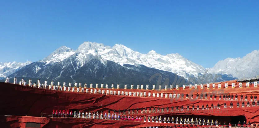 Impressionen Lijiang Show am Jade Dragon Snow Mountain.