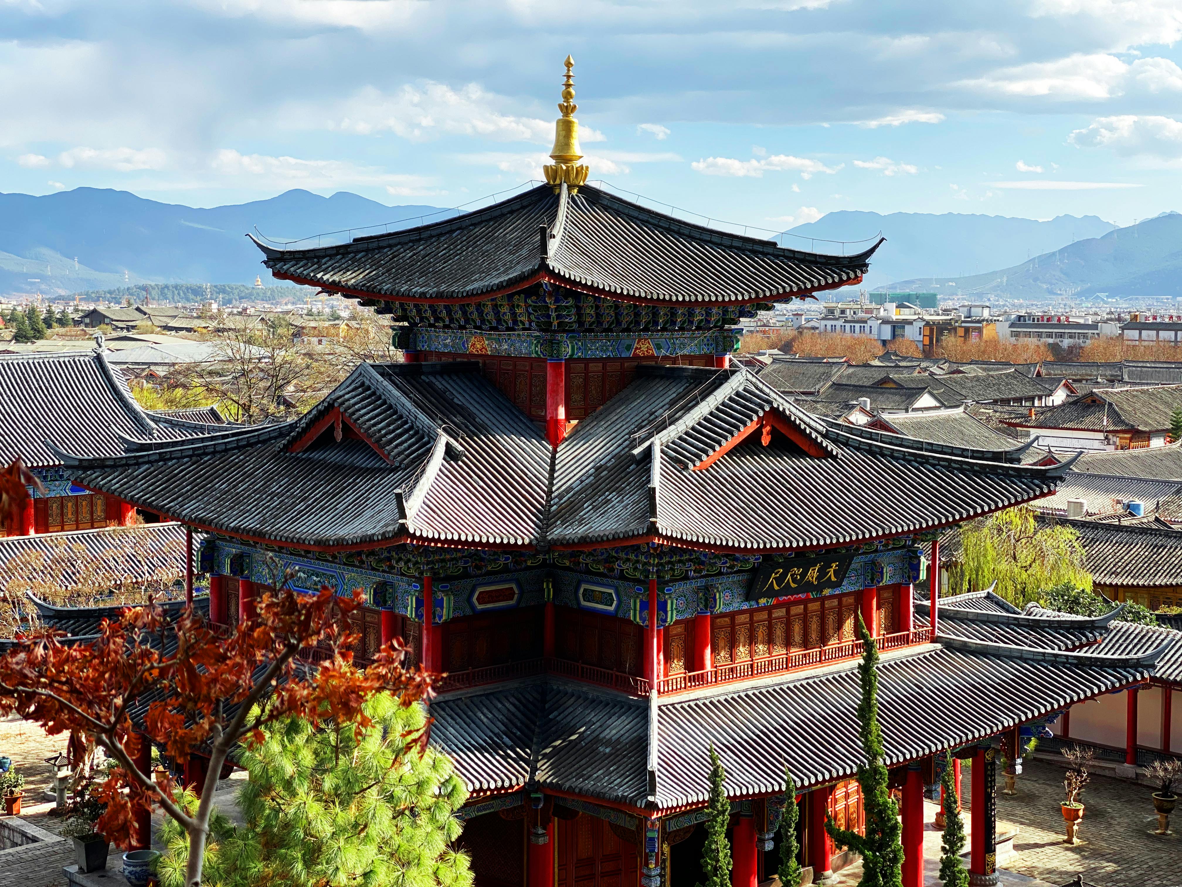 Escena callejera de la Ciudad Antigua de Lijiang.