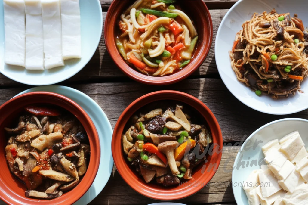 Local Food in Dali, Yunnan.