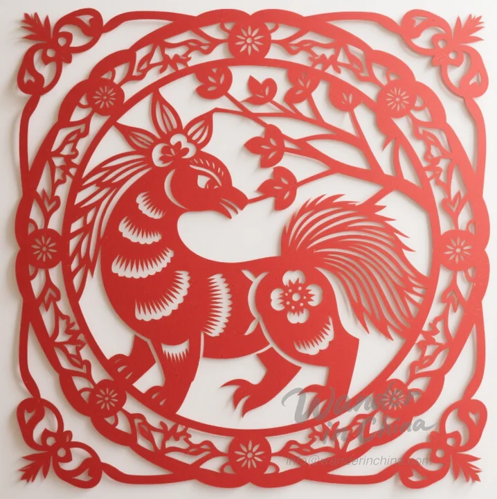 Paper Cutting Depicting Daily Life