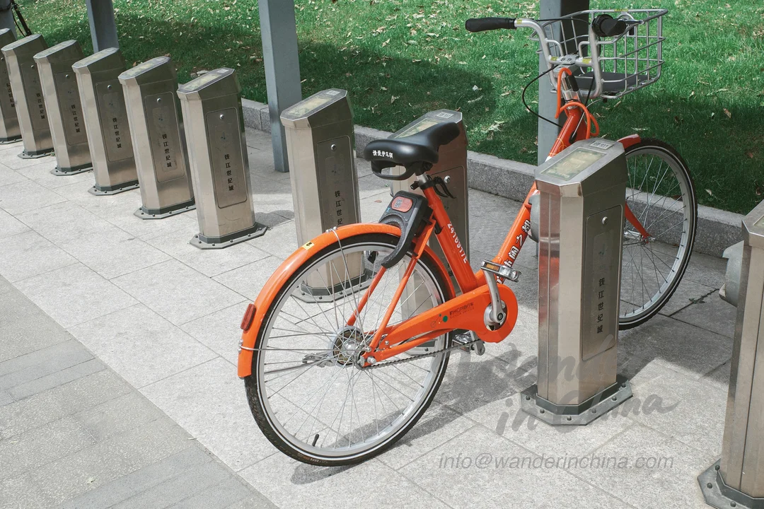 Bicicletas compartidas en Hangzhou.