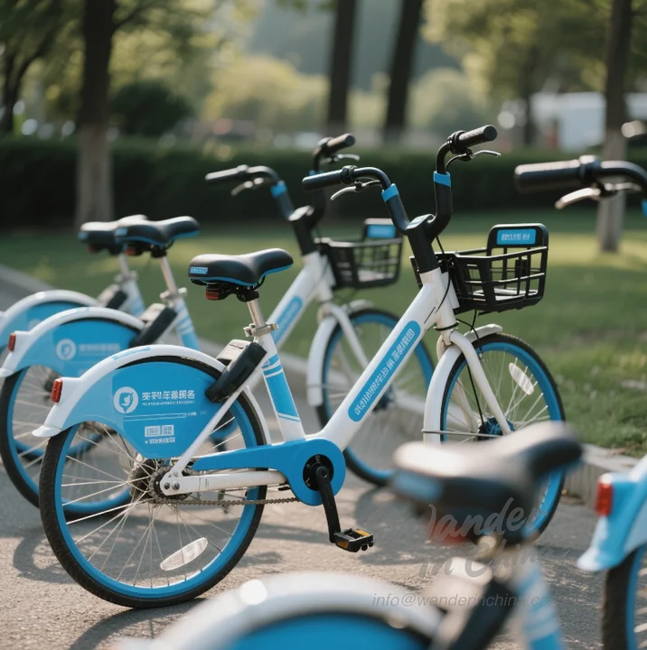 Shared bikes in a Chinese city