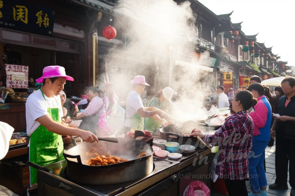 Street food stall in Dali Old Town.