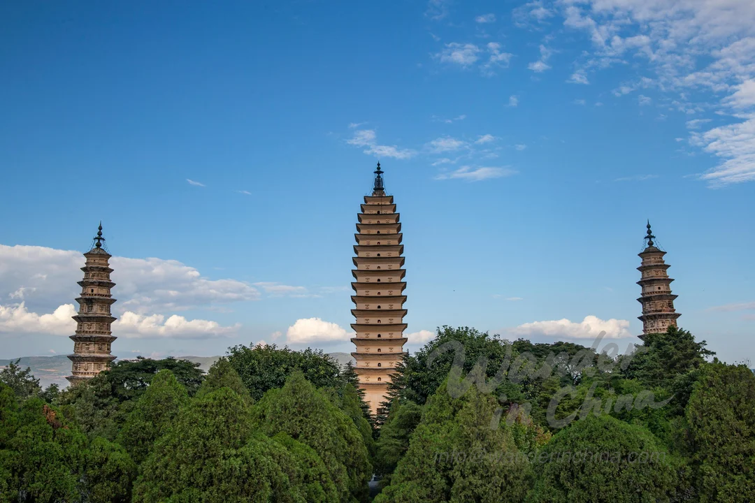 The Three Pagodas of Dali.