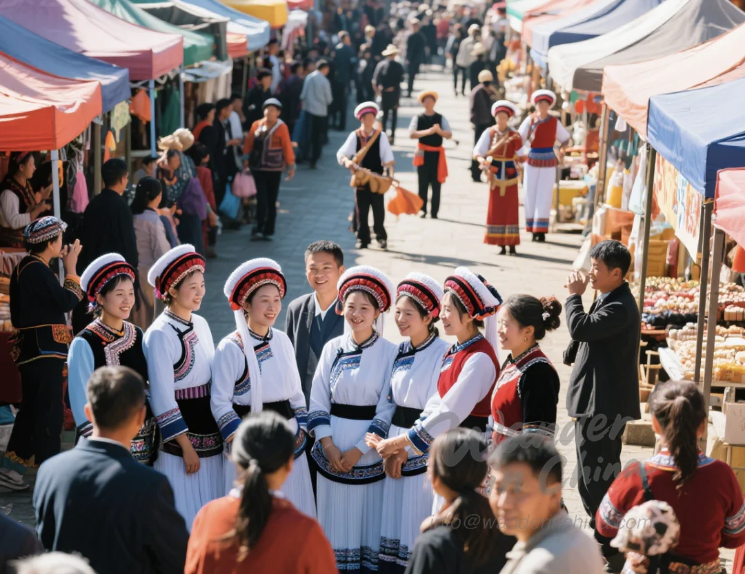 Third Month Fair in Dali, Yunnan.