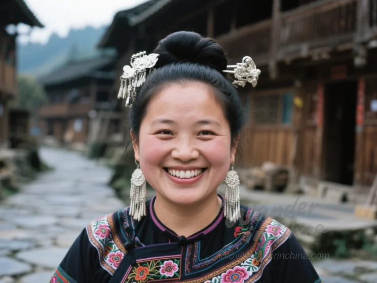 土家女性の張家界。