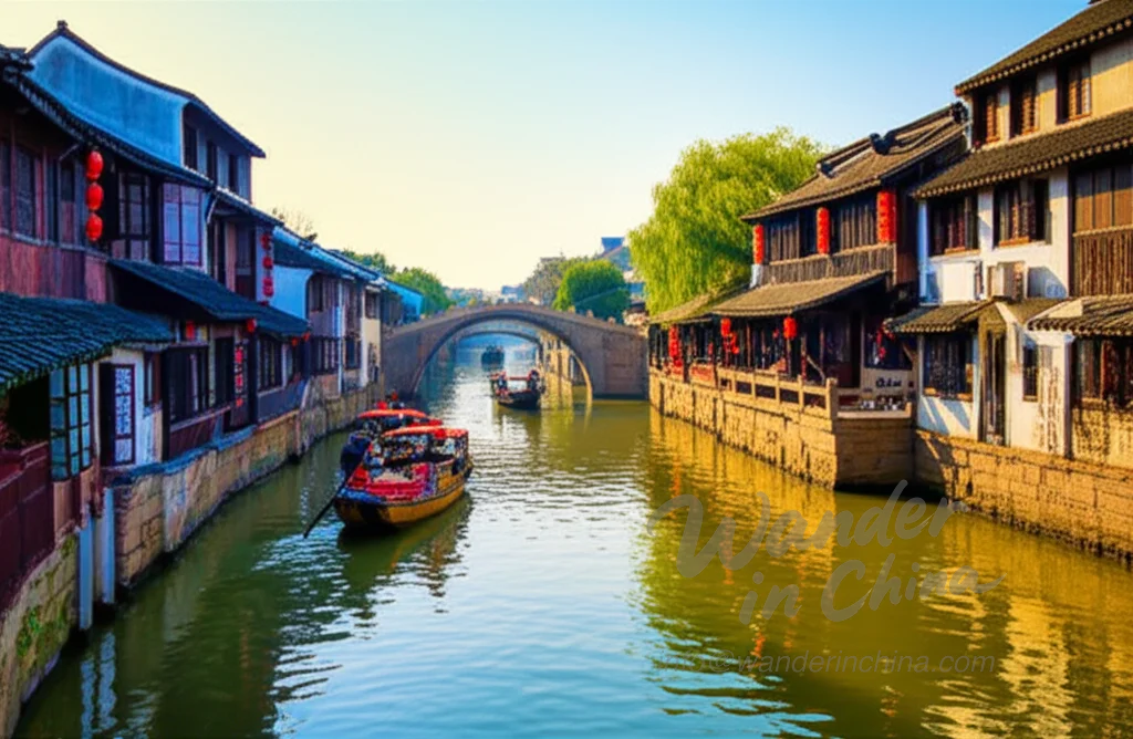 Zhujiajiao Water Town Bridges and Canals.